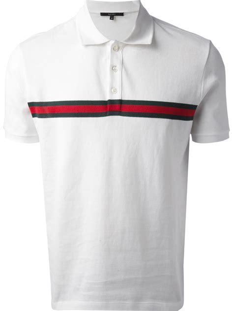 gucci black and white polo shirts